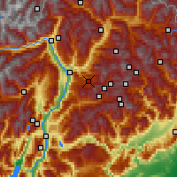 Nearby Forecast Locations - Rosengarten - Map