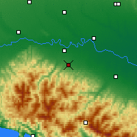 Nearby Forecast Locations - Piacenza - Map