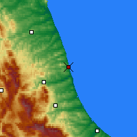 Nearby Forecast Locations - Grottammare - Mapa