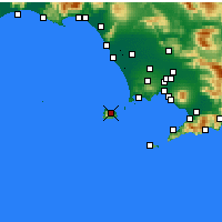 Nearby Forecast Locations - Ischia - Mapa