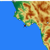 Nearby Forecast Locations - Cape Palinuro - Map