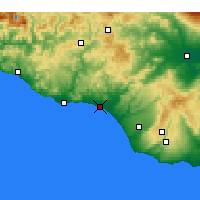 Nearby Forecast Locations - Gela - Map