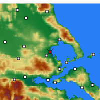 Nearby Forecast Locations - Nea Anchialos - Map