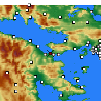 Nearby Forecast Locations - Corinth - Mapa