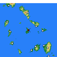 Nearby Forecast Locations - Ermoupoli - Mapa