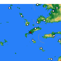 Nearby Forecast Locations - Kos - Mapa