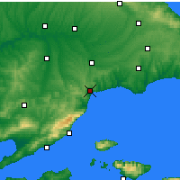 Nearby Forecast Locations - Tekirdağ - Map