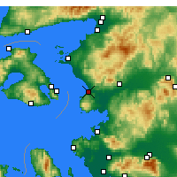 Nearby Forecast Locations - Dikili - Map