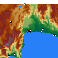 Nearby Forecast Locations - Muratpaşa - Map