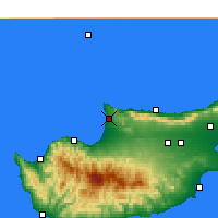Nearby Forecast Locations - Akdeniz - Mapa
