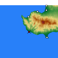 Nearby Forecast Locations - Paphos - Mapa