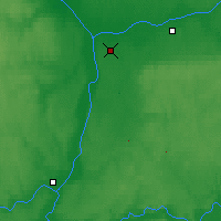 Nearby Forecast Locations - Kotlas - Mapa