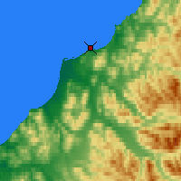 Nearby Forecast Locations - Tevi - Map