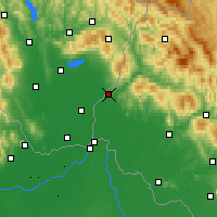 Nearby Forecast Locations - Uzhhorod - Mapa