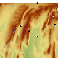 Nearby Forecast Locations - Gandzhina - Map