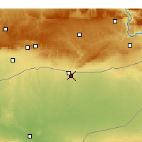 Nearby Forecast Locations - Qamishli - Mapa