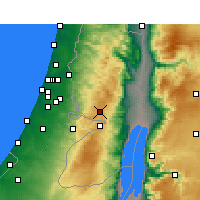 Nearby Forecast Locations - Jerusalem Airport - Mapa