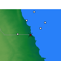 Nearby Forecast Locations - Nuwasib - Mapa