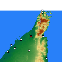 Nearby Forecast Locations - Ras Al Khaimah - Mapa