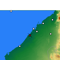 Nearby Forecast Locations - Dubai - Mapa