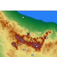 Nearby Forecast Locations - Rustaq - Mapa