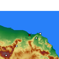 Nearby Forecast Locations - Muscat - Mapa