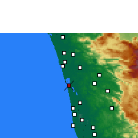 Nearby Forecast Locations - Kochi - Mapa
