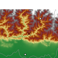 Nearby Forecast Locations - Dhankuta - Map