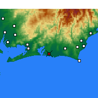 Nearby Forecast Locations - Hamamatsu - Mapa