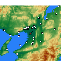 Nearby Forecast Locations - Osaka - Mapa