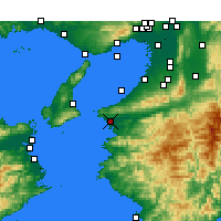 Nearby Forecast Locations - Wakayama - Map