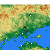 Nearby Forecast Locations - Okayama Airport - Mapa