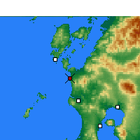 Nearby Forecast Locations - Akune - Map