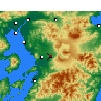 Nearby Forecast Locations - Mashiki - Map