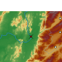 Nearby Forecast Locations - Bhamo - Mapa