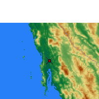 Nearby Forecast Locations - Dawei - Map