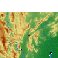 Nearby Forecast Locations - Thoen district - Map
