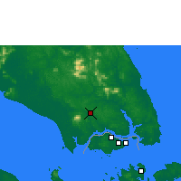 Nearby Forecast Locations - Senai - Map