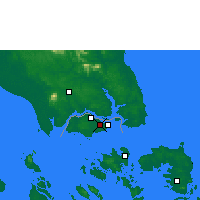 Nearby Forecast Locations - Singapur/Paya - Map