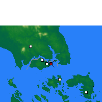Nearby Forecast Locations - Singapore - Mapa