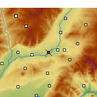 Nearby Forecast Locations - Xinjiang - Map