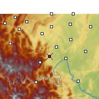 Nearby Forecast Locations - Mount Emei - Mapa