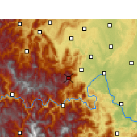 Nearby Forecast Locations - Mount Emei - Mapa