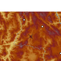 Nearby Forecast Locations - Menglian Dai - Map