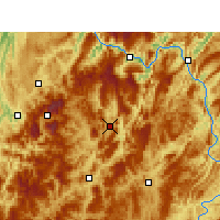 Nearby Forecast Locations - Daozhen - Mapa
