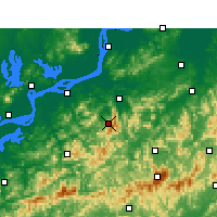 Nearby Forecast Locations - Mount Jiuhua - Map