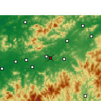 Nearby Forecast Locations - Shangrao - Mapa