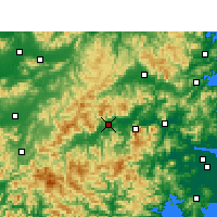 Nearby Forecast Locations - Xianju - Mapa