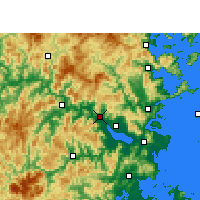 Nearby Forecast Locations - Minhou - Map