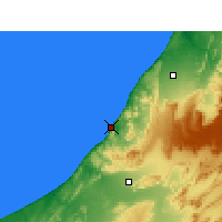 Nearby Forecast Locations - Sidi Ifni - Mapa